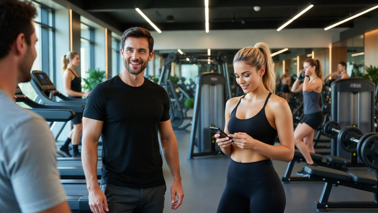 Health and wellness business owner replying to customer enquiries