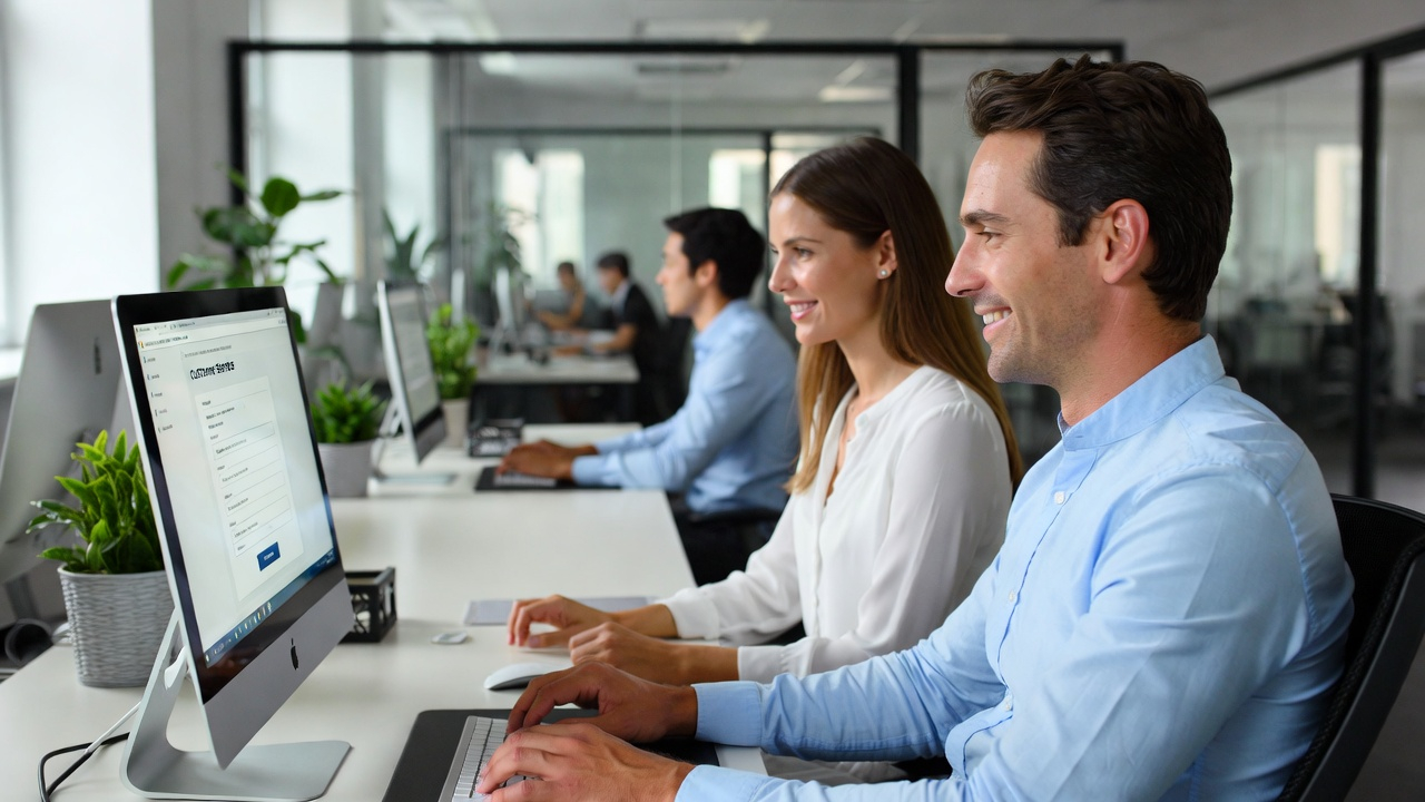 Professional services team managing client enquiries